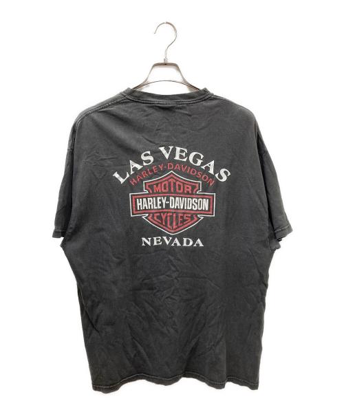 HARLEY-DAVIDSON（ハーレーダビッドソン）HARLEY-DAVIDSON (ハーレーダビッドソン) フェードプリントTシャツ ブラック サイズ:XLの古着・服飾アイテム