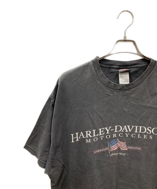 HARLEY-DAVIDSON（ハーレーダビッドソン）HARLEY-DAVIDSON (ハーレーダビッドソン) フェードプリントTシャツ ブラック サイズ:XLの古着・服飾アイテム