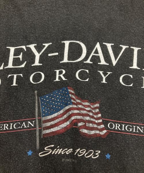 HARLEY-DAVIDSON（ハーレーダビッドソン）HARLEY-DAVIDSON (ハーレーダビッドソン) フェードプリントTシャツ ブラック サイズ:XLの古着・服飾アイテム