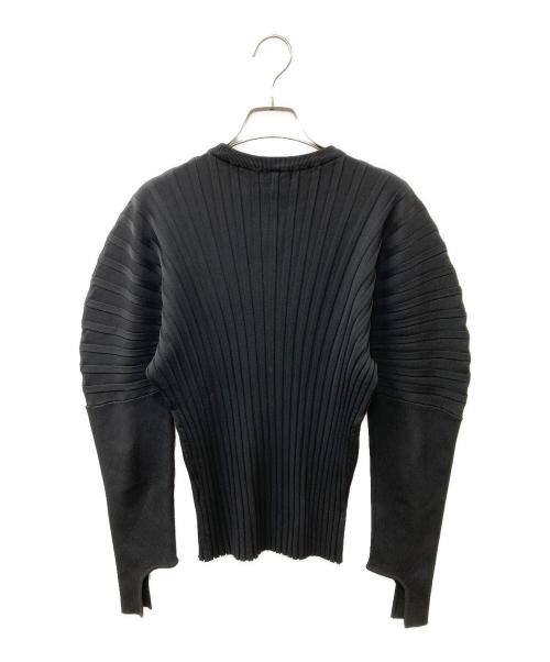 MAISON SPECIAL（メゾンスペシャル）MAISON SPECIAL (メゾンスペシャル) サーキュラーショルダークルーネックトップ ブラック サイズ:FREEの古着・服飾アイテム