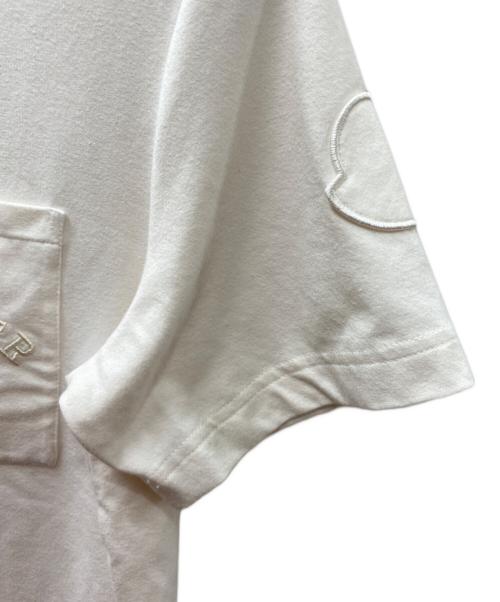 MONCLER（モンクレール）MONCLER (モンクレール) ポケットTシャツ ホワイト サイズ:XSの古着・服飾アイテム