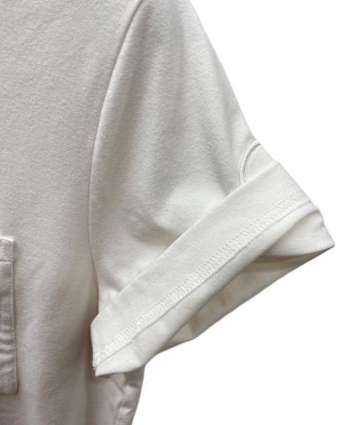 MONCLER（モンクレール）MONCLER (モンクレール) ポケットTシャツ ホワイト サイズ:XSの古着・服飾アイテム