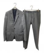 GUCCIグッチ）の古着「チェッカー柄 ウールセットアップスーツ」｜グレー