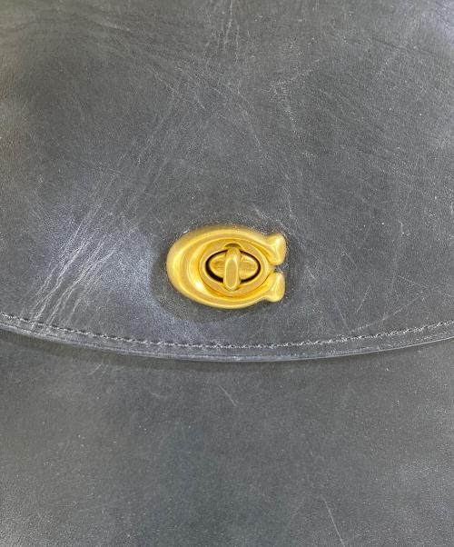 COACH（コーチ）COACH (コーチ) チェーンショルダーレザーリュック ブラックの古着・服飾アイテム