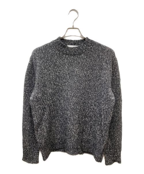LARDINI（ラルディーニ）LARDINI (ラルディーニ) Relaxed Oversized Sweater リラックスオーバーサイズニット ブラック×ホワイト サイズ:Sの古着・服飾アイテム