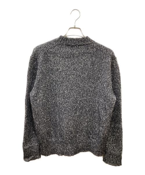 LARDINI（ラルディーニ）LARDINI (ラルディーニ) Relaxed Oversized Sweater リラックスオーバーサイズニット ブラック×ホワイト サイズ:Sの古着・服飾アイテム