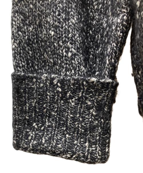 LARDINI（ラルディーニ）LARDINI (ラルディーニ) Relaxed Oversized Sweater リラックスオーバーサイズニット ブラック×ホワイト サイズ:Sの古着・服飾アイテム