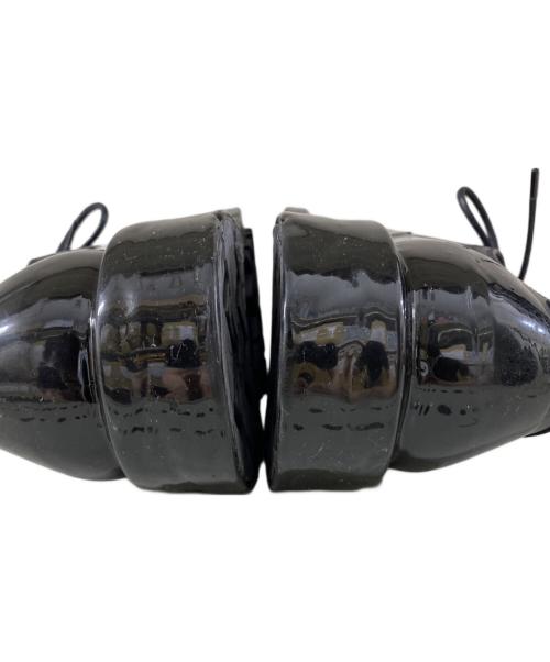 Salvatore Ferragamo TRAMEZZA（サルヴァトーレ・フェラガモ トラメッザ）Salvatore Ferragamo TRAMEZZA (サルヴァトーレ・フェラガモ トラメッザ) ラバーコーティングレザーシューズ ブラック サイズ:8の古着・服飾アイテム