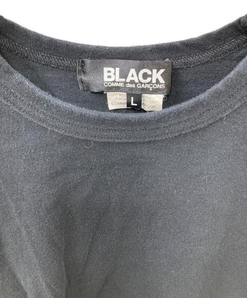 BLACK COMME des GARCONS（ブラックコムデギャルソン）BLACK COMME des GARCONS (ブラックコムデギャルソン) 袖変形Tシャ ブラック サイズ:Lの古着・服飾アイテム