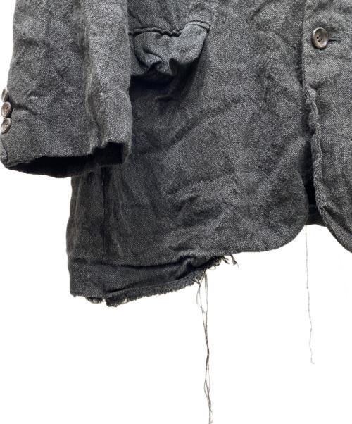 COMME des GARCONS HOMME（コムデギャルソン オム）COMME des GARCONS HOMME (コムデギャルソン オム) 90S リネンレーヨン3Bジャケット ブラック サイズ:Mの古着・服飾アイテム