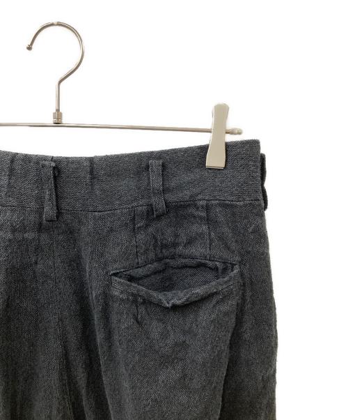 COMME des GARCONS HOMME（コムデギャルソン オム）COMME des GARCONS HOMME (コムデギャルソン オム) 90S リネンレーヨン2タックスラックス ブラック サイズ:Sの古着・服飾アイテム