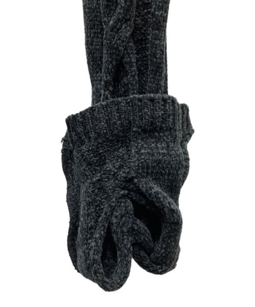 SYUMAN.（シュウマン）SYUMAN. (シュウマン) デザインカットワークニット ブラック サイズ:Freeの古着・服飾アイテム