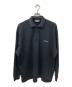 COOTIE PRODUCTIONS（クーティープロダクツ）の古着「Polyester Twill Polo L/S Tee」｜ブラック