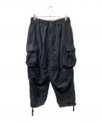 COOTIE PRODUCTIONSクーティープロダクツ）の古着「Back Satin Error Fit Cargo Easy Pants」｜ブラック