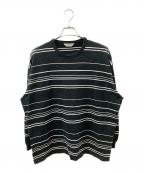 COOTIE PRODUCTIONSクーティープロダクツ）の古着「ボーダーロンT」｜ブラック×ホワイト