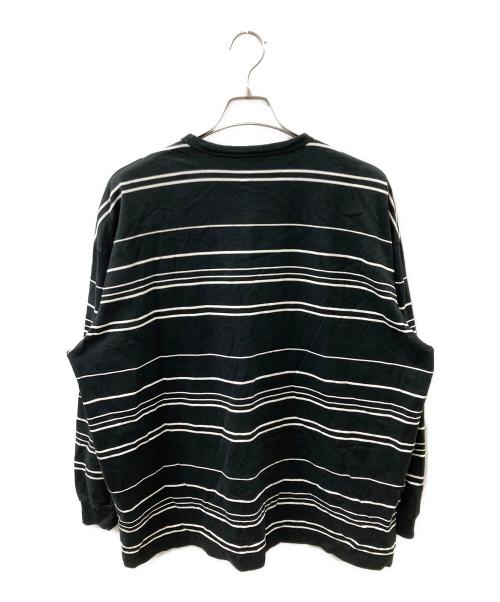 COOTIE PRODUCTIONS（クーティープロダクツ）COOTIE PRODUCTIONS (クーティープロダクツ) ボーダーロンT ブラック×ホワイト サイズ:Sの古着・服飾アイテム