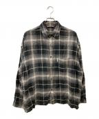 COOTIE PRODUCTIONSクーティープロダクツ）の古着「R/C OMBRE CHECK L/S SHIRT」｜ブラック×グレー