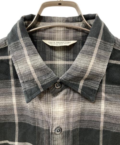 COOTIE PRODUCTIONS（クーティープロダクツ）COOTIE PRODUCTIONS (クーティープロダクツ) R/C OMBRE CHECK L/S SHIRT ブラック×グレー サイズ:Ｓの古着・服飾アイテム