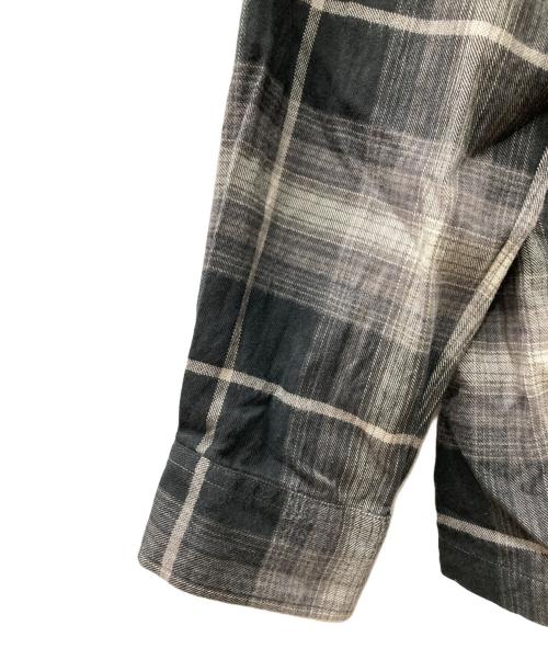 COOTIE PRODUCTIONS（クーティープロダクツ）COOTIE PRODUCTIONS (クーティープロダクツ) R/C OMBRE CHECK L/S SHIRT ブラック×グレー サイズ:Ｓの古着・服飾アイテム