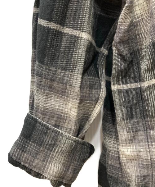 COOTIE PRODUCTIONS（クーティープロダクツ）COOTIE PRODUCTIONS (クーティープロダクツ) R/C OMBRE CHECK L/S SHIRT ブラック×グレー サイズ:Ｓの古着・服飾アイテム