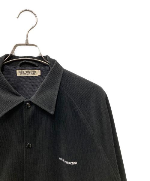 COOTIE PRODUCTIONS（クーティープロダクツ）COOTIE PRODUCTIONS (クーティープロダクツ) Polyester Corduroy Coach Jacket ブラック サイズ:Mの古着・服飾アイテム