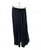 yohji yamamoto+noirヨウジヤマモトプリュスノアール）の古着「アシンメトリースカート」｜ブラック