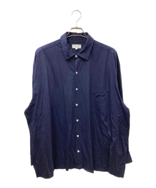 KANEMASA PHIL.（カネマサフィル）KANEMASA PHIL. (カネマサフィル) 46G Modest Shirt ネイビー サイズ:Lの古着・服飾アイテム