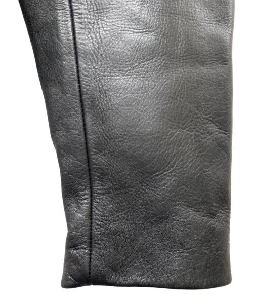 H&M（エイチアンドエム）H&M (エイチアンドエム) MOSCHINO (モスキーノ) チェーンデザイン ダブルライダースジャケット ブラック サイズ:SIZE Sの古着・服飾アイテム