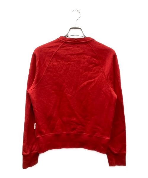 MONCLER（モンクレール）MONCLER (モンクレール) ビッグロゴ パデットスウェット レッド サイズ:Sの古着・服飾アイテム