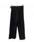 YOHJI YAMAMOTO (ヨウジヤマモト) ラップワイドパンツ ブラック サイズ:SS：10000円