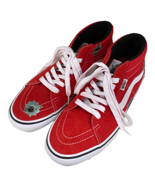 SUPREME（シュプリーム）SUPREME (シュプリーム) VANS (バンズ) Nate Lowman x Skate Grosso Mid Red スニーカー レッド×ホワイト サイズ:US8.5の古着・服飾アイテム