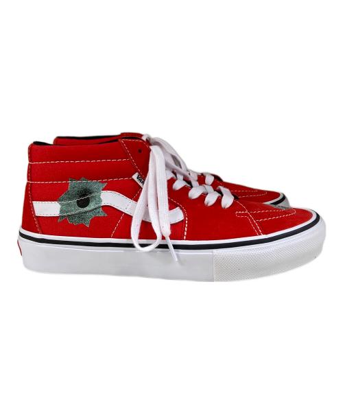 SUPREME（シュプリーム）SUPREME (シュプリーム) VANS (バンズ) Nate Lowman x Skate Grosso Mid Red スニーカー レッド×ホワイト サイズ:US8.5の古着・服飾アイテム