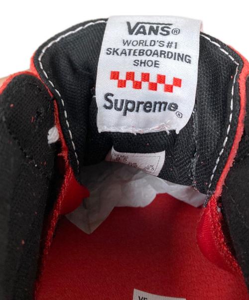 SUPREME（シュプリーム）SUPREME (シュプリーム) VANS (バンズ) Nate Lowman x Skate Grosso Mid Red スニーカー レッド×ホワイト サイズ:US8.5の古着・服飾アイテム