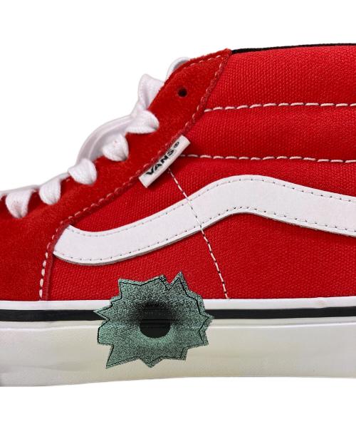 SUPREME（シュプリーム）SUPREME (シュプリーム) VANS (バンズ) Nate Lowman x Skate Grosso Mid Red スニーカー レッド×ホワイト サイズ:US8.5の古着・服飾アイテム