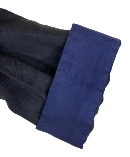 TOGA PULLA（トーガ プルラ）TOGA PULLA (トーガ プルラ) 22ss Inner lace shirt ブラック×ブルー サイズ:36の古着・服飾アイテム