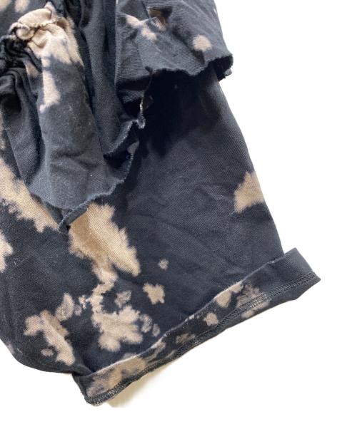 mag. by c（マグバイシー）mag. by c (マグバイシー) ブリーチタイダイフリルカットソーブラウス ブラック×グレー サイズ:FREEの古着・服飾アイテム