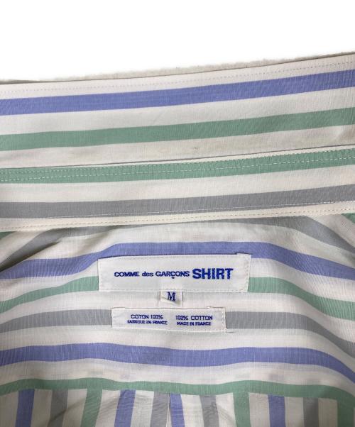 COMME des GARCONS SHIRT（コムデギャルソンシャツ）COMME des GARCONS SHIRT (コムデギャルソンシャツ) 90S パッチワークシャツ ホワイト サイズ:Mの古着・服飾アイテム