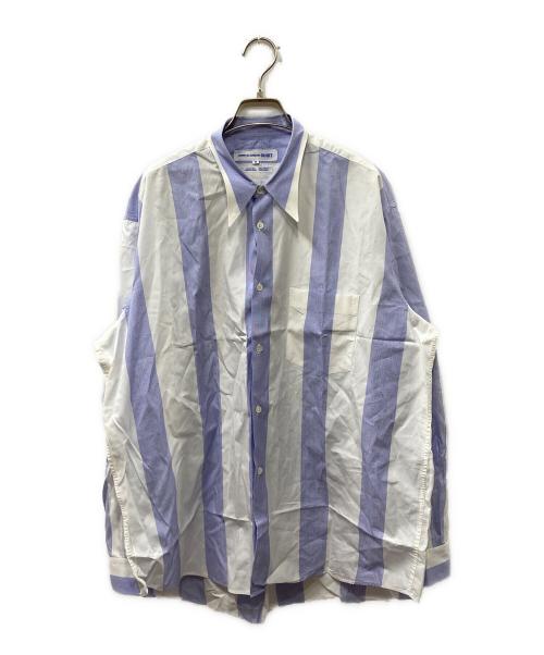 COMME des GARCONS SHIRT（コムデギャルソンシャツ）COMME des GARCONS SHIRT (コムデギャルソンシャツ) 90S ストライプシャツ ホワイト×ブルー サイズ:Ｍの古着・服飾アイテム