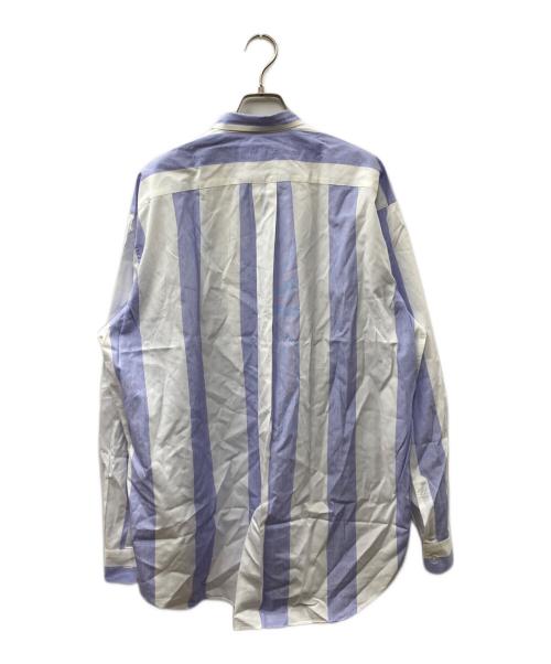 COMME des GARCONS SHIRT（コムデギャルソンシャツ）COMME des GARCONS SHIRT (コムデギャルソンシャツ) 90S ストライプシャツ ホワイト×ブルー サイズ:Ｍの古着・服飾アイテム