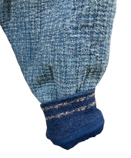 Porter Classic（ポータークラシック）Porter Classic (ポータークラシック) SASHIKO OLD SCHOOL VARSITY JACKET インディゴ サイズ:Ｓの古着・服飾アイテム