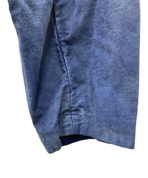 Porter Classic（ポータークラシック）Porter Classic (ポータークラシック) MOLESKIN NO-COLLAR JACKET インディゴ サイズ:XLの古着・服飾アイテム