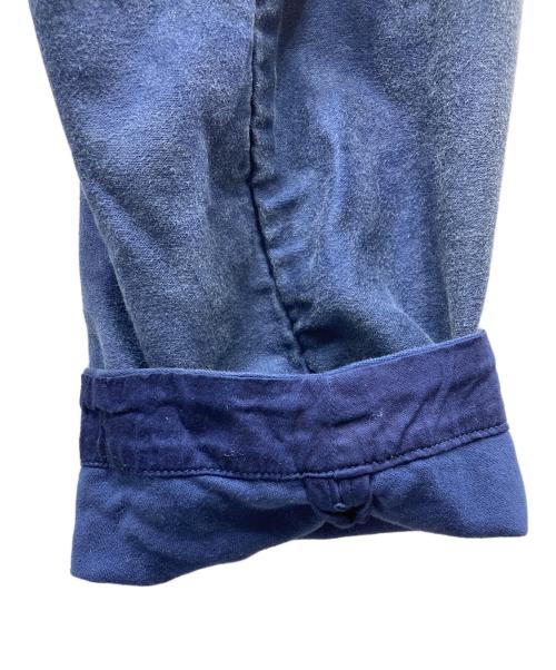 Porter Classic（ポータークラシック）Porter Classic (ポータークラシック) MOLESKIN NO-COLLAR JACKET インディゴ サイズ:XLの古着・服飾アイテム