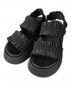 GANNIガニー）の古着「Smock flatform sandal」｜ブラック