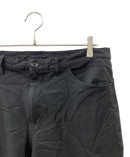 BLACK COMME des GARCONS（ブラックコムデギャルソン）BLACK COMME des GARCONS (ブラックコムデギャルソン) エステルシュクカイストレートパンツ ブラック サイズ:XLの古着・服飾アイテム