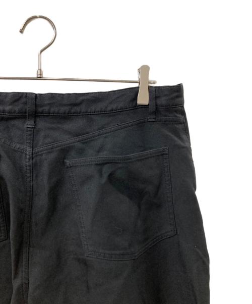 BLACK COMME des GARCONS（ブラックコムデギャルソン）BLACK COMME des GARCONS (ブラックコムデギャルソン) エステルシュクカイストレートパンツ ブラック サイズ:XLの古着・服飾アイテム