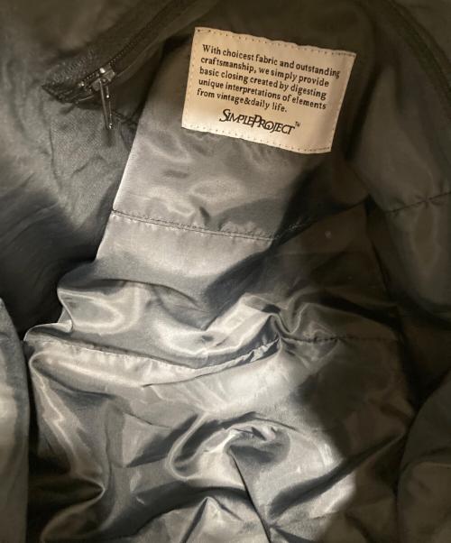 simple project（シンプルプロジェクト）simple project (シンプルプロジェクト) ショルダーバッグ ブラックの古着・服飾アイテム