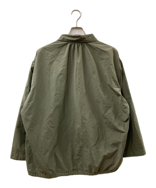 Porter Classic（ポータークラシック）Porter Classic (ポータークラシック) POPLIN GATHERED JACKET オリーブ サイズ:3の古着・服飾アイテム