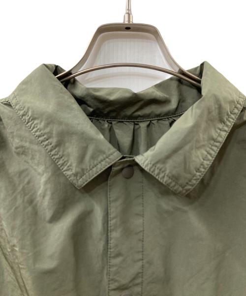 Porter Classic（ポータークラシック）Porter Classic (ポータークラシック) POPLIN GATHERED JACKET オリーブ サイズ:3の古着・服飾アイテム