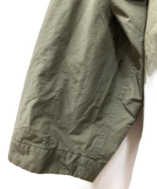 Porter Classic（ポータークラシック）Porter Classic (ポータークラシック) POPLIN GATHERED JACKET オリーブ サイズ:3の古着・服飾アイテム