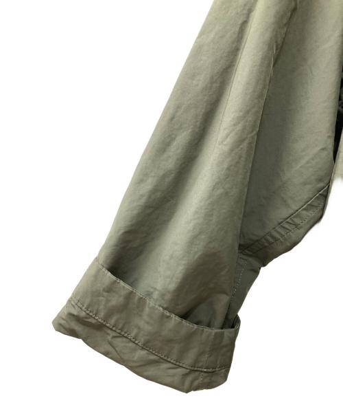 Porter Classic（ポータークラシック）Porter Classic (ポータークラシック) POPLIN GATHERED JACKET オリーブ サイズ:3の古着・服飾アイテム